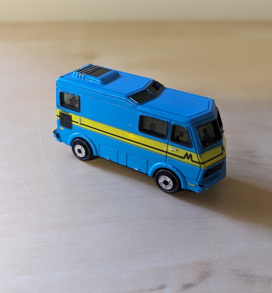 1990 Galoob Micro Machines Blue RV Super Micro Lights - Untested